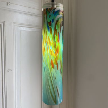 Glas-Pendelleuchte Muranostyle bunt 1.9kg