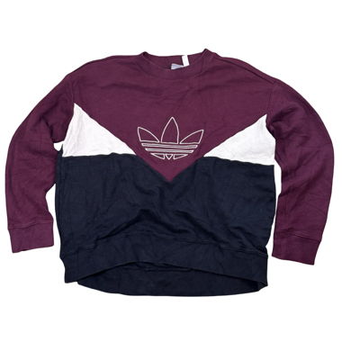 Felpa vintage Adidas a blocchi di colore