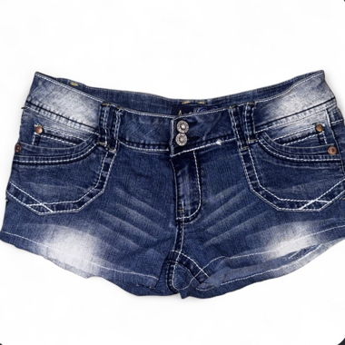 Jeans Shorts mit Stickerei
