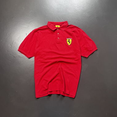 Vintage Ferrari Poloshirt. Gr XL
