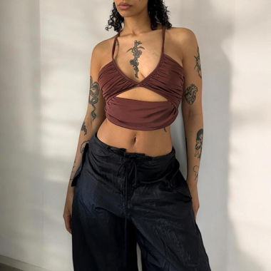 Cut Out Crop Top