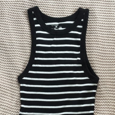 Striped Tanktop Black and White