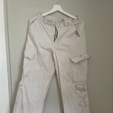 Beige Cargohose