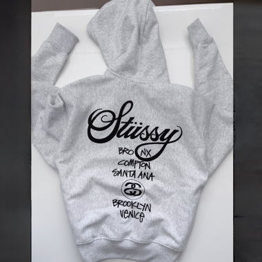 Stüssy Kapuzenpullover Grau