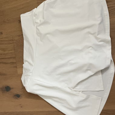 White tennis skirt