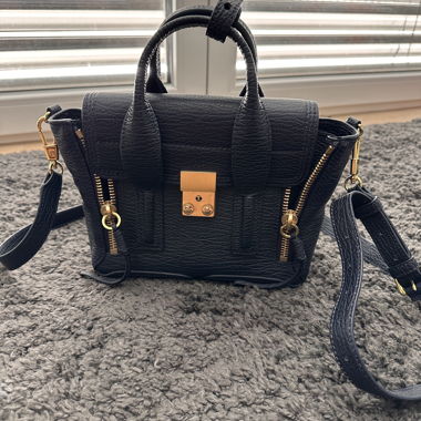 Dunkelblaue Tasche mit Schulterriemen, Phillip Lim