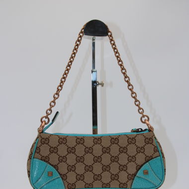 Gucci Monogram Horsebit Nail Chain Pochette 