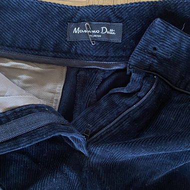 Pantalon en velours côtelé noir
