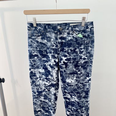 Blue and White Speckled Jeans