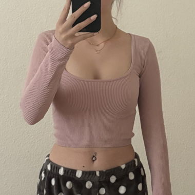 Haut rose Zara 