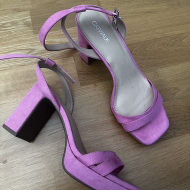 Sandals pink high heels Gr. 39