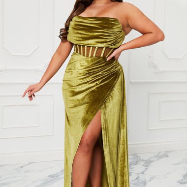 Robe effet velour