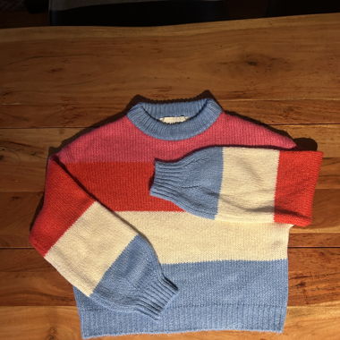 Bunter Strickpullover