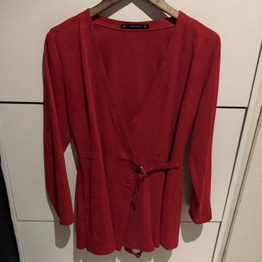 Top a portafoglio Zara rosso