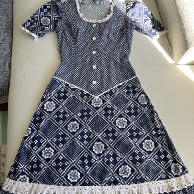 Krause Senn Zürich Vintage-60er-Kleid