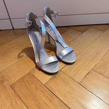 Steve Madden silberne High Heels