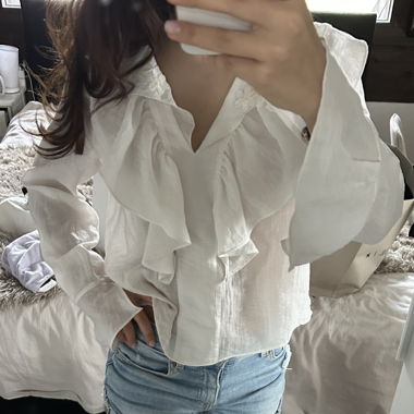 Zara linen blouse