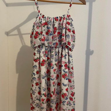 Floral Summer Dress with Spaghetti Straps