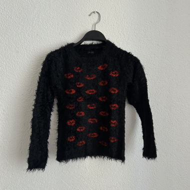 Pull noir poilu IKKS