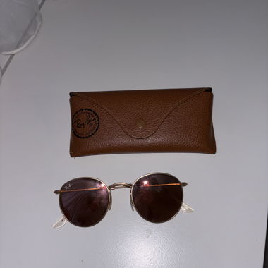 Ray-Ban Sonnenbrille rund mit Etui