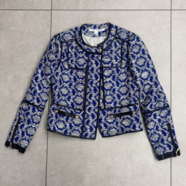Giacca in maglia Diane Von Furstenberg con rifiniture in pelle