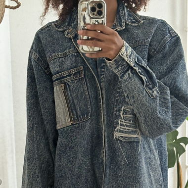 Giacca di Jeans Old School