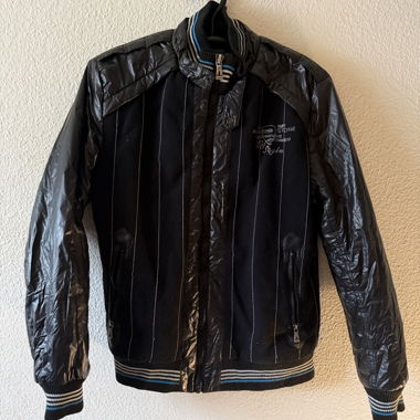 Winter jacket with lined interior - Black & Blue