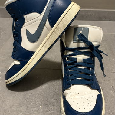 Nike Air Jordan High Top Sneakers blu bianco