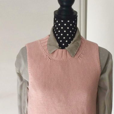 Zarte rosa Baumwollweste 34/36