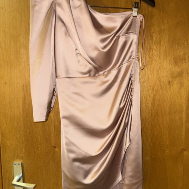 Abito monospalla satin rosa Motivi Tg 38