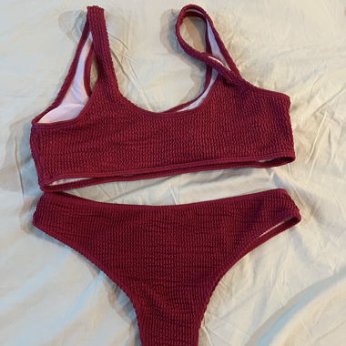 Burgundy bikini set