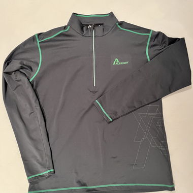 Albright Sportoberteil grau, Halb-zip, M