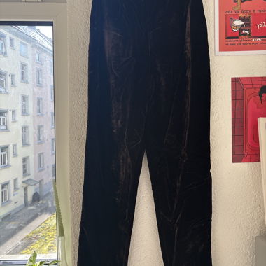 Pantaloni in velluto marrone