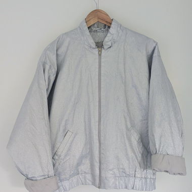 Silver bomber jacket