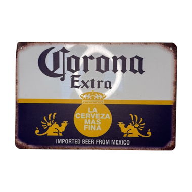 Insegna in metallo Corona Extra