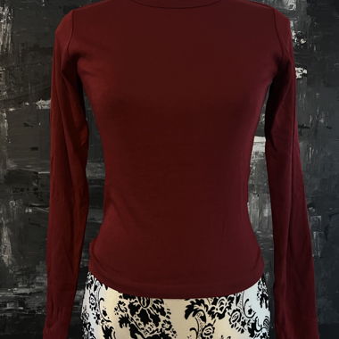 Bordeaux Langarmshirt