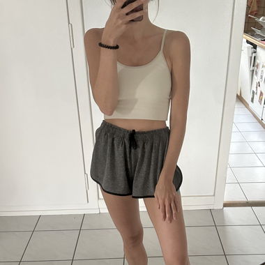 Pantaloncini da track grigi Pull&Bear