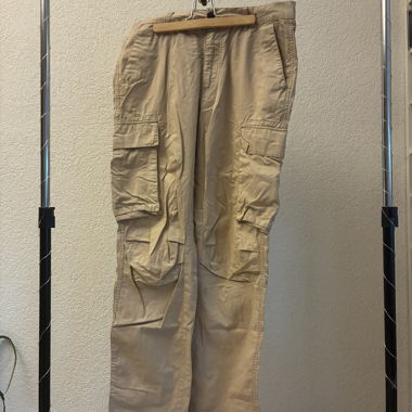 Beige Cargohose