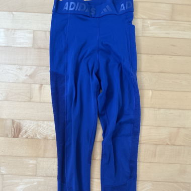 Adidas Blaue Leggins mit Tasche