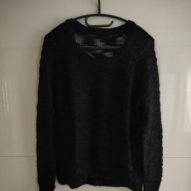 Pull en maille noir