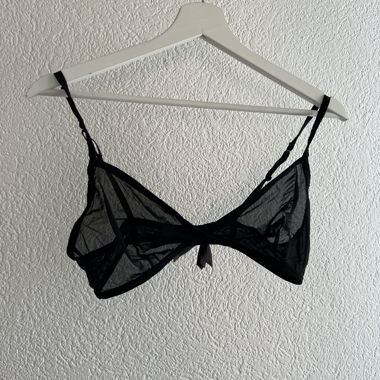 Black sheer bralette