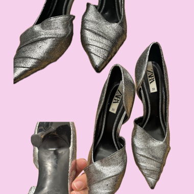 Zara Metallic Pumps