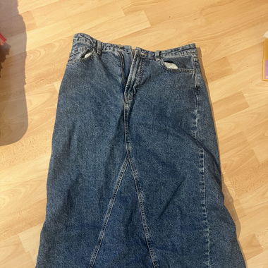Langer jeans Rock