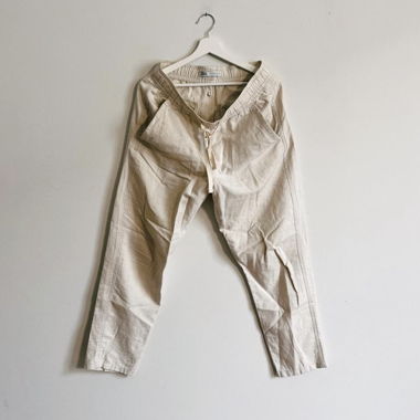 ZARA beige leinen trousers