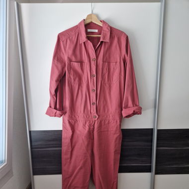 Tuta pantalone rosa lampone