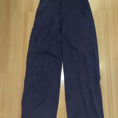 Purple fabric trousers