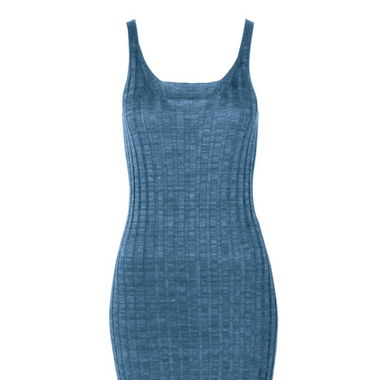 Peruvian Connection Aurelie Bleu Tank dress XS