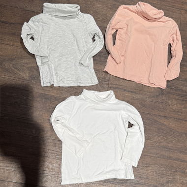 Lot de 3 cols roulés enfant