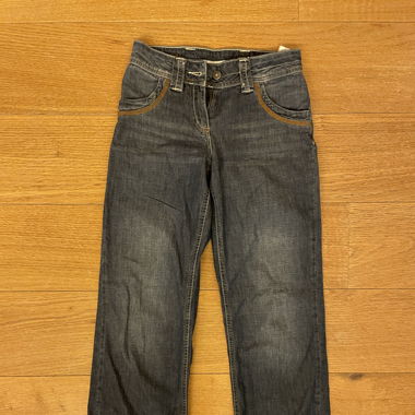 Detailed low waist jeans