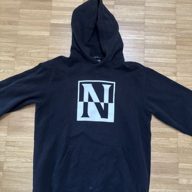 Felpa oversize nera